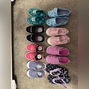 Toddler girl size 9 sneaker lot